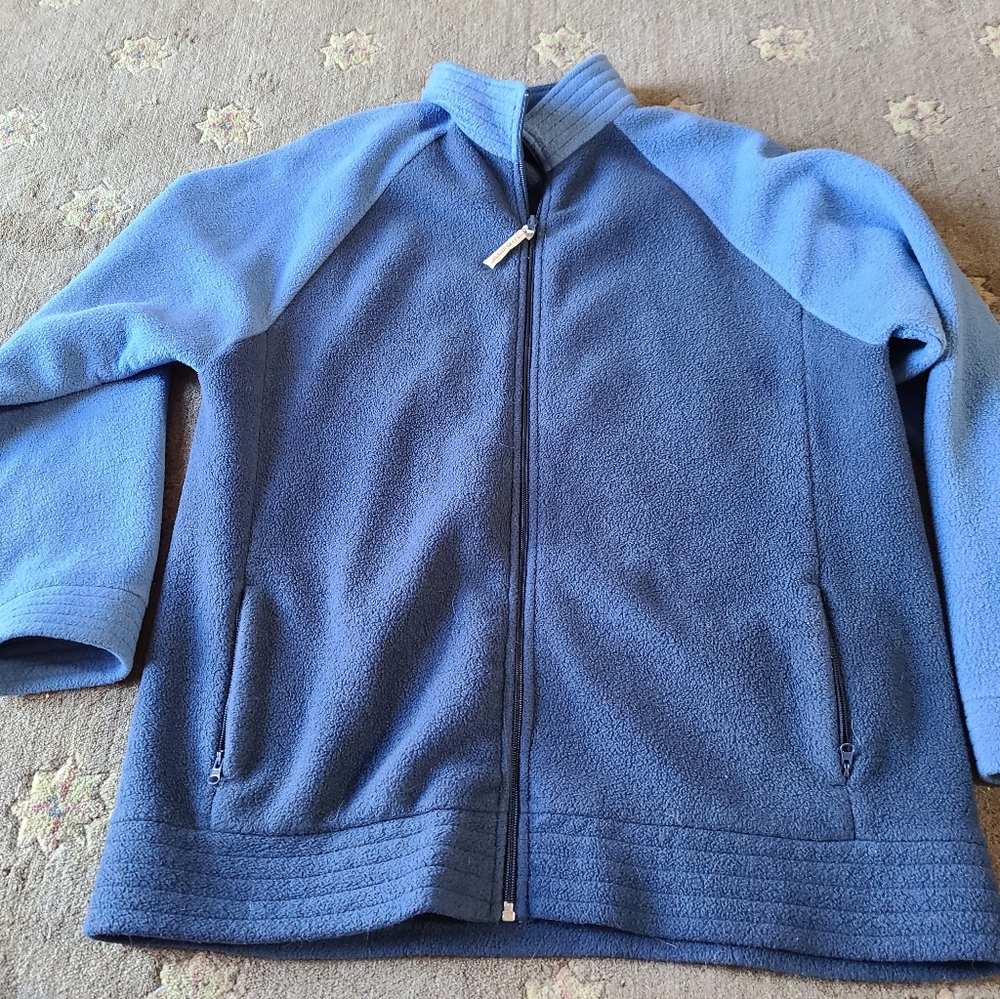 Baxter and Wells sweater sweatshirt blue fleece mens size large EUC